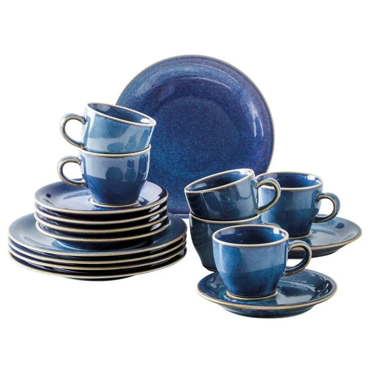KAHLA Geschirr-Set Homestyle, 18-teilig, für 6 Personen, handglasiert