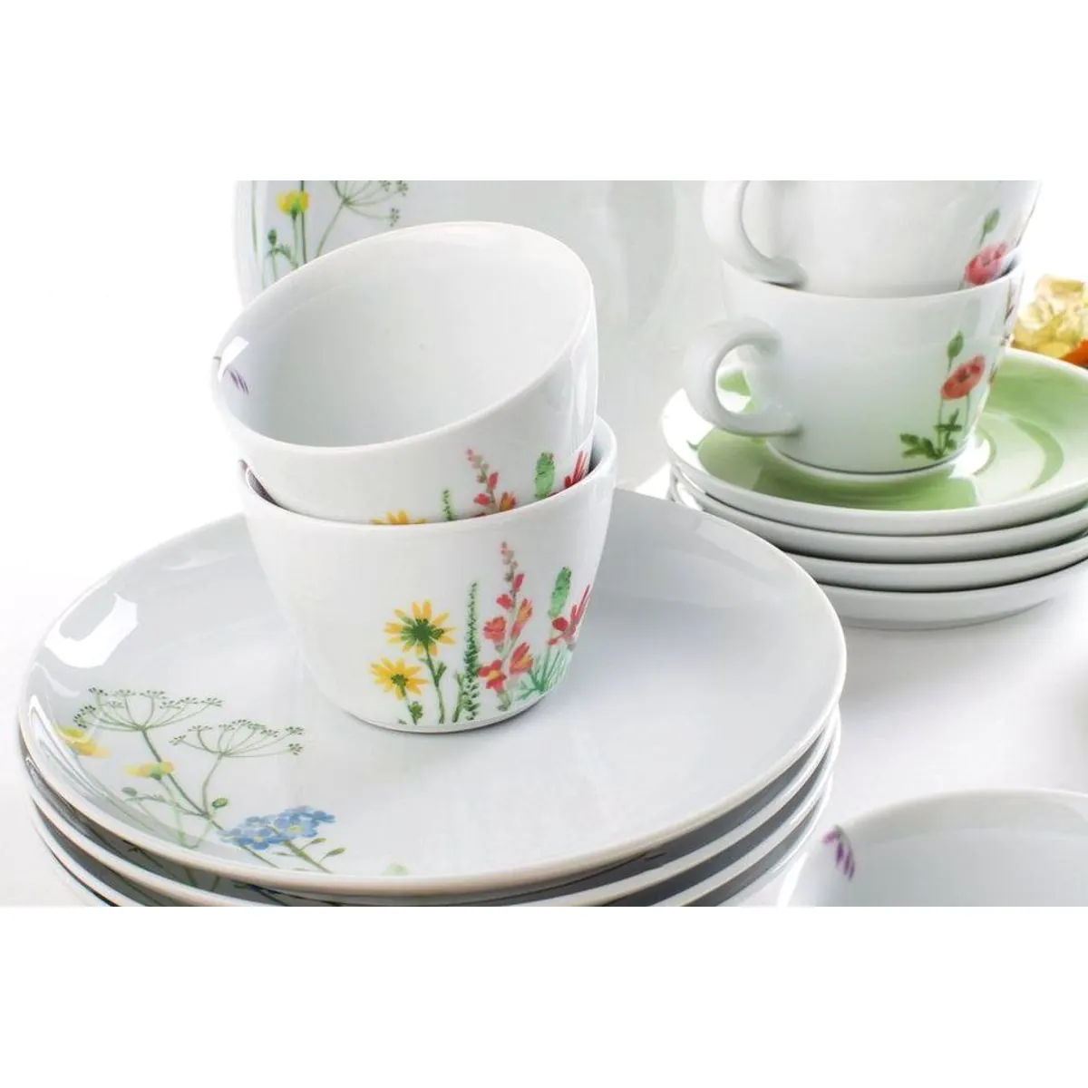 KAHLA Wildblume Kaffeeservice, 18-teilig, für 6 Personen, Porzellan 4