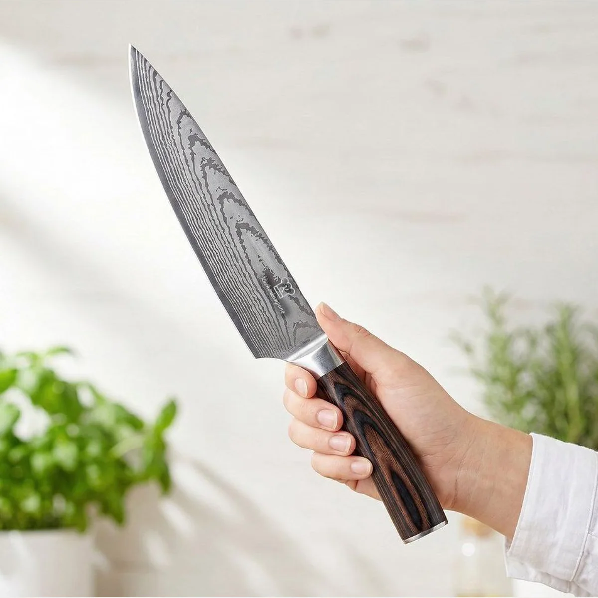 Küchenkompane Messerset 8-teilig, vielseitige Klingen aus 7CR17 Edelstahl 2