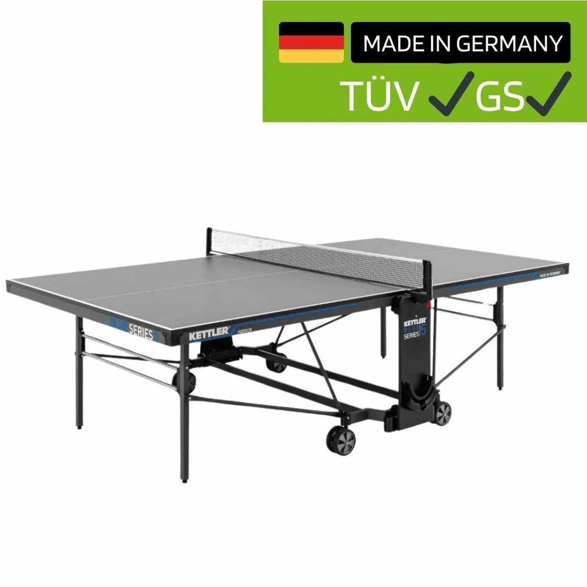 Kettler K5 Outdoor Tischtennisplatte, wetterfest, robust, inklusive Netz