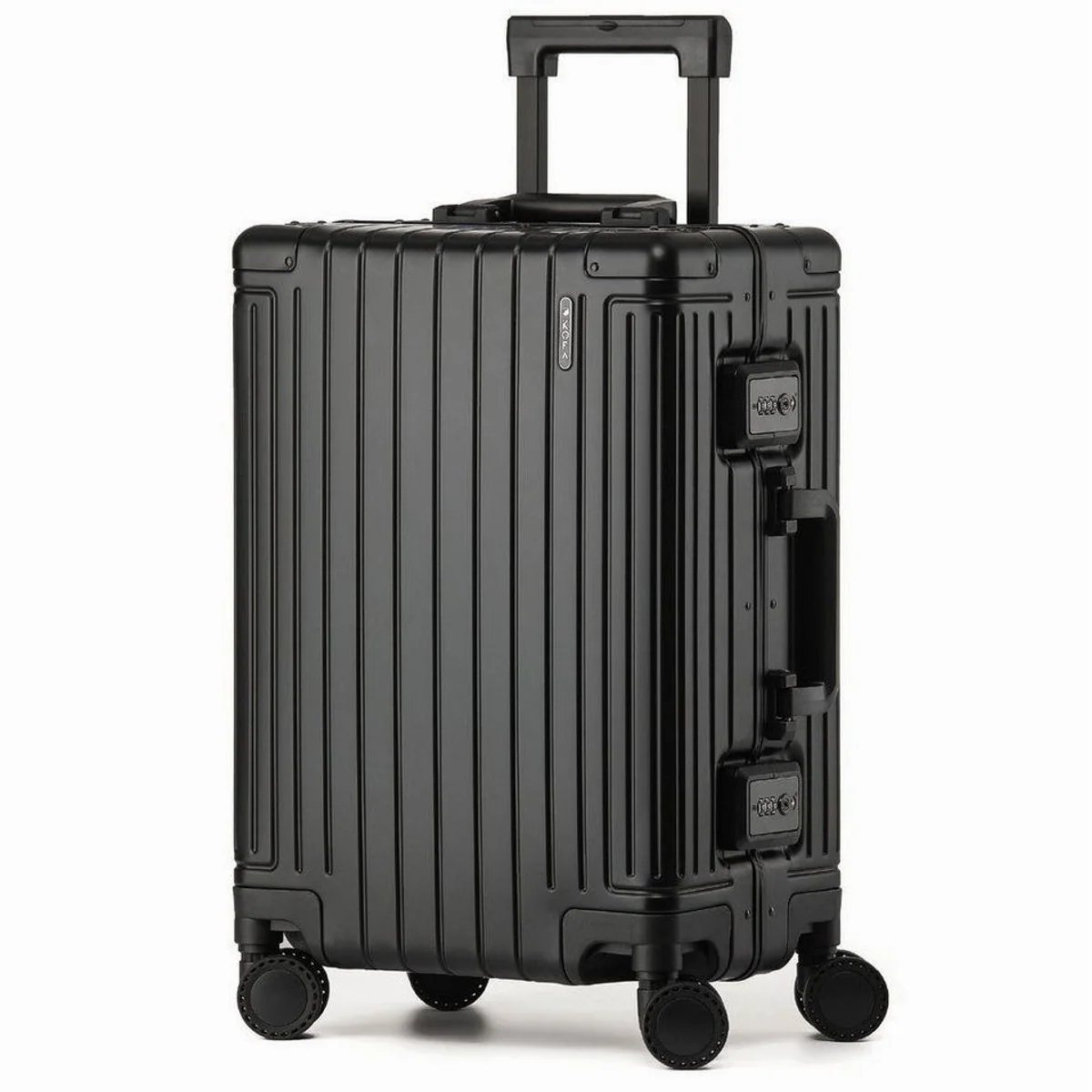KOFA GENEVA Handgepäckkoffer, 55cm Aluminium, 4 Rollen, TSA Schloss