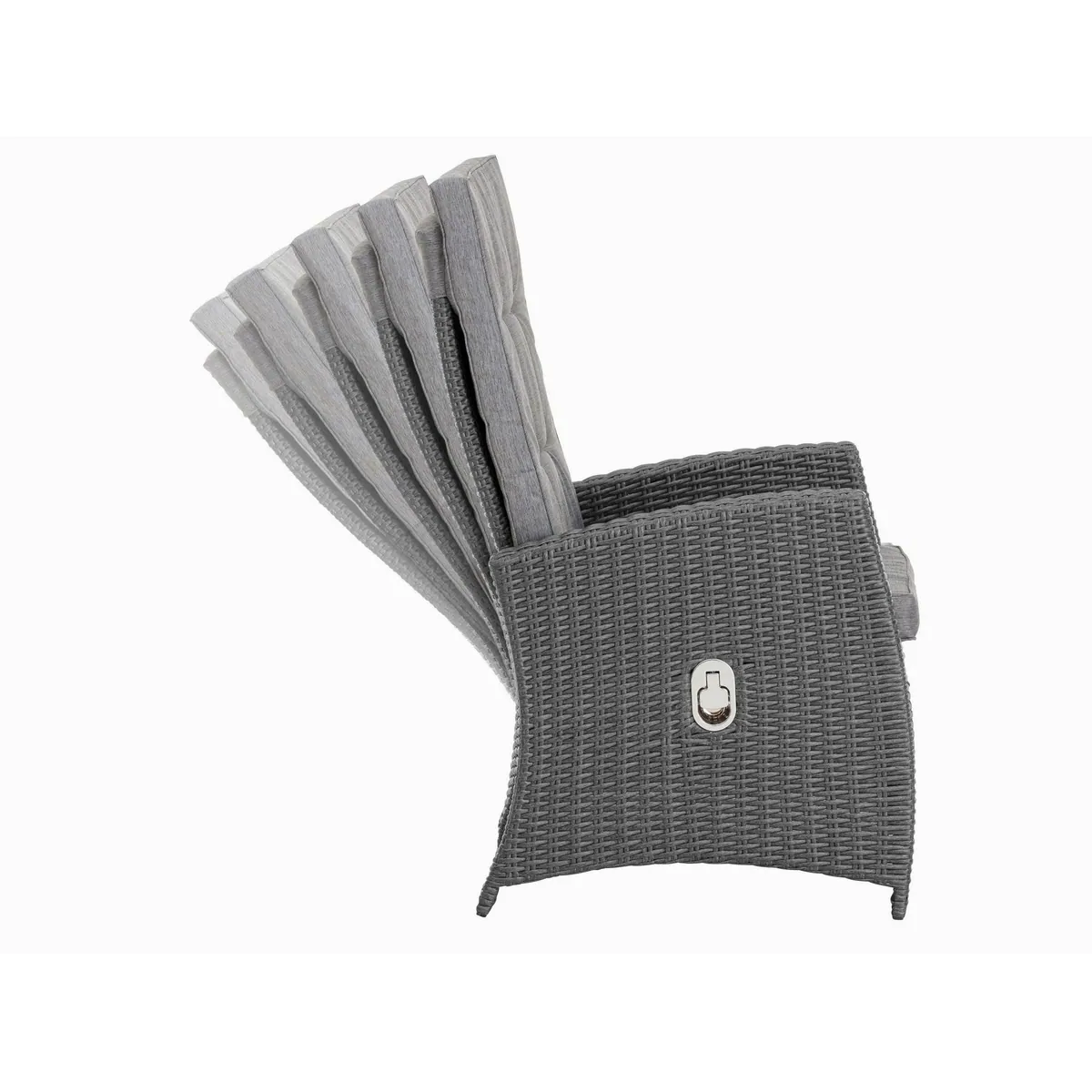 KONIFERA Garten-Essgruppe New Paris, 25-tlg., 8 verstellbare Sessel — Aluminium/Polyrattan 5