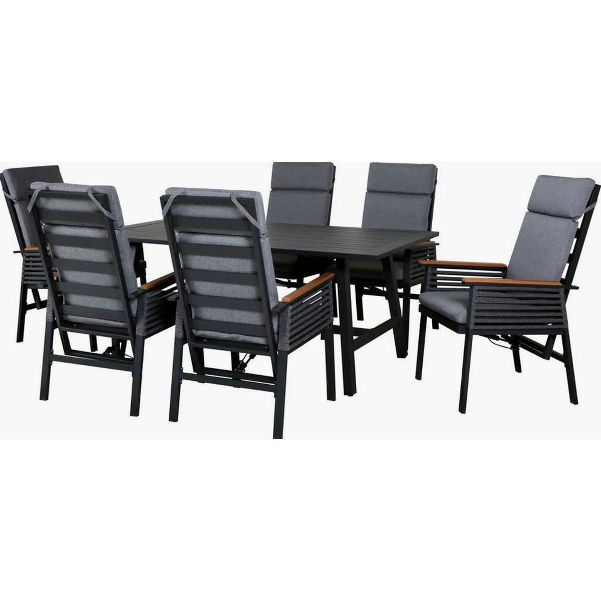 KONIFERA Garten-Essgruppe Edessa Komfort, 13-tlg., 6 Stühle mit Rückenverstellung, Tisch 180x97 cm 4