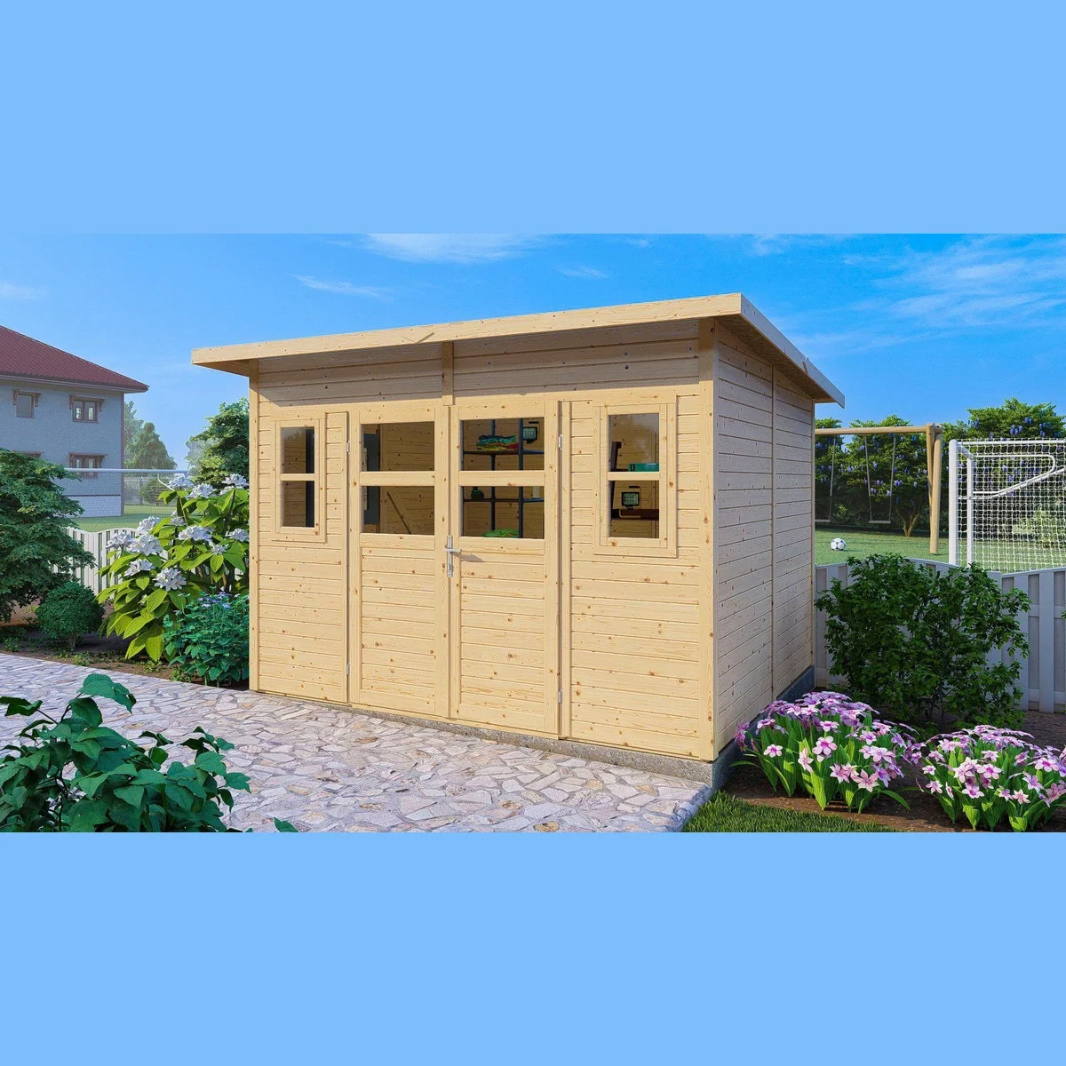 KONIFERA Gartenhaus Felix 4, modernes Design, inklusive Fußboden 3