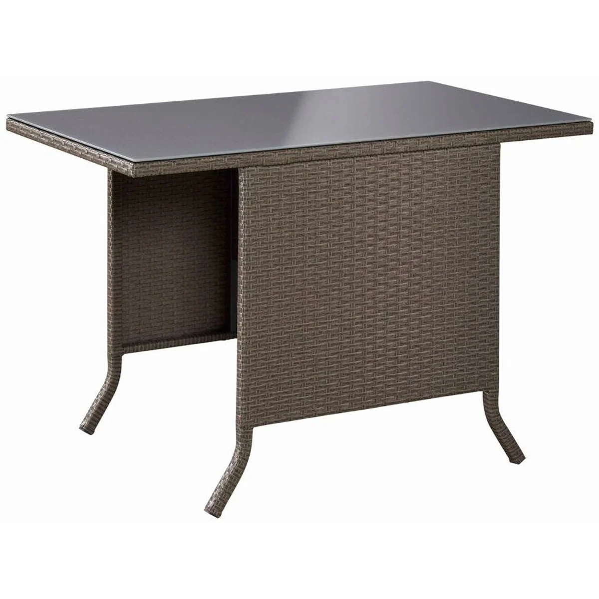 KONIFERA Mailand Garten-Essgruppe, 7-tlg., inkl. Auflagen — stilvolles Polyrattan-Set für Balkon & Terrasse 4