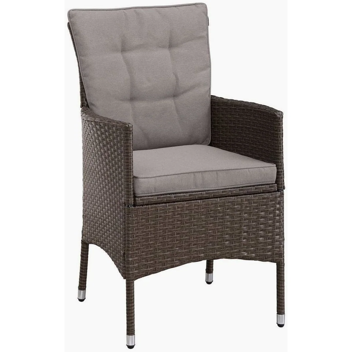 KONIFERA Mailand Garten-Essgruppe, 7-tlg., inkl. Auflagen — stilvolles Polyrattan-Set für Balkon & Terrasse 5