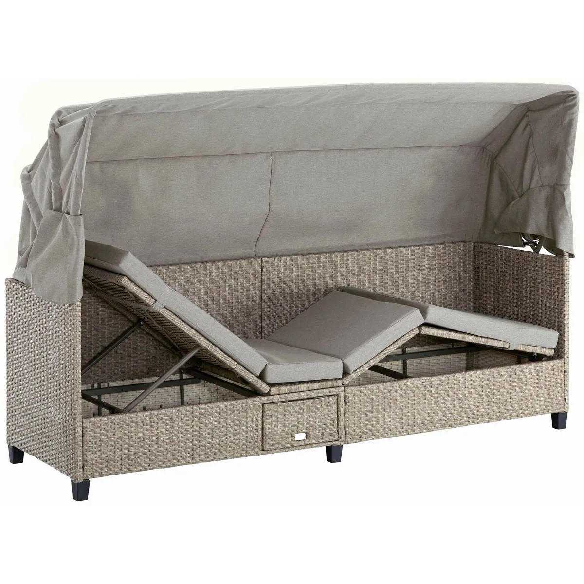 KONIFERA Loungesofa Alabama, komfortabel und vielseitig — Polyrattan, verstellbare Rückenlehne, inkl. Kissen 3