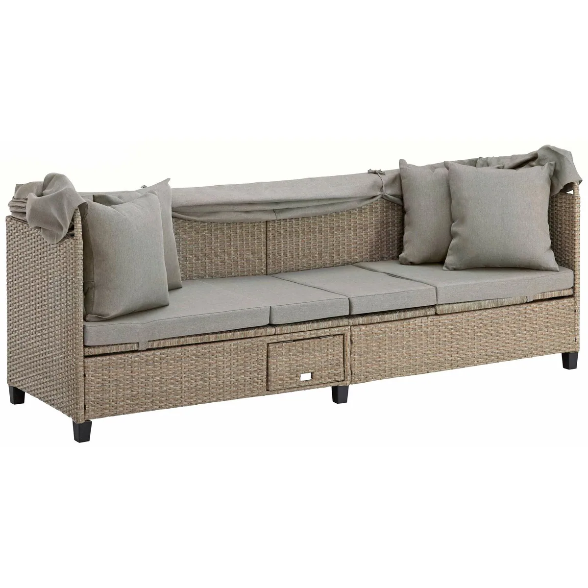 KONIFERA Loungesofa Alabama, komfortabel und vielseitig — Polyrattan, verstellbare Rückenlehne, inkl. Kissen 5