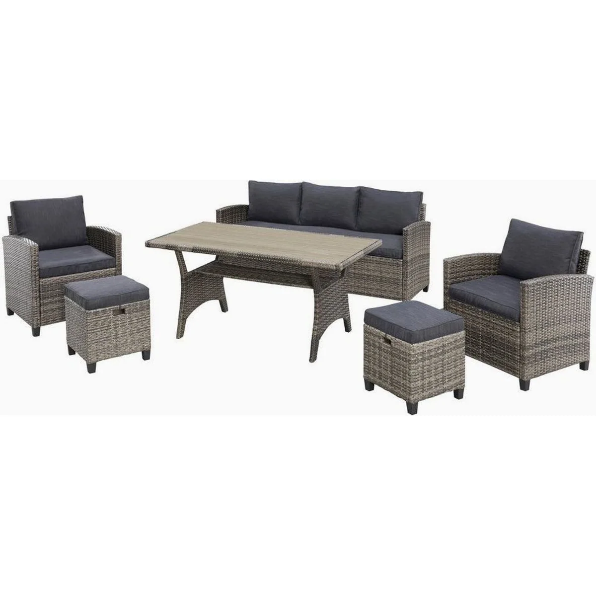 KONIFERA Gartenlounge-Set Amsterdam, 16-teilig, pflegeleichtes Polyrattan 3
