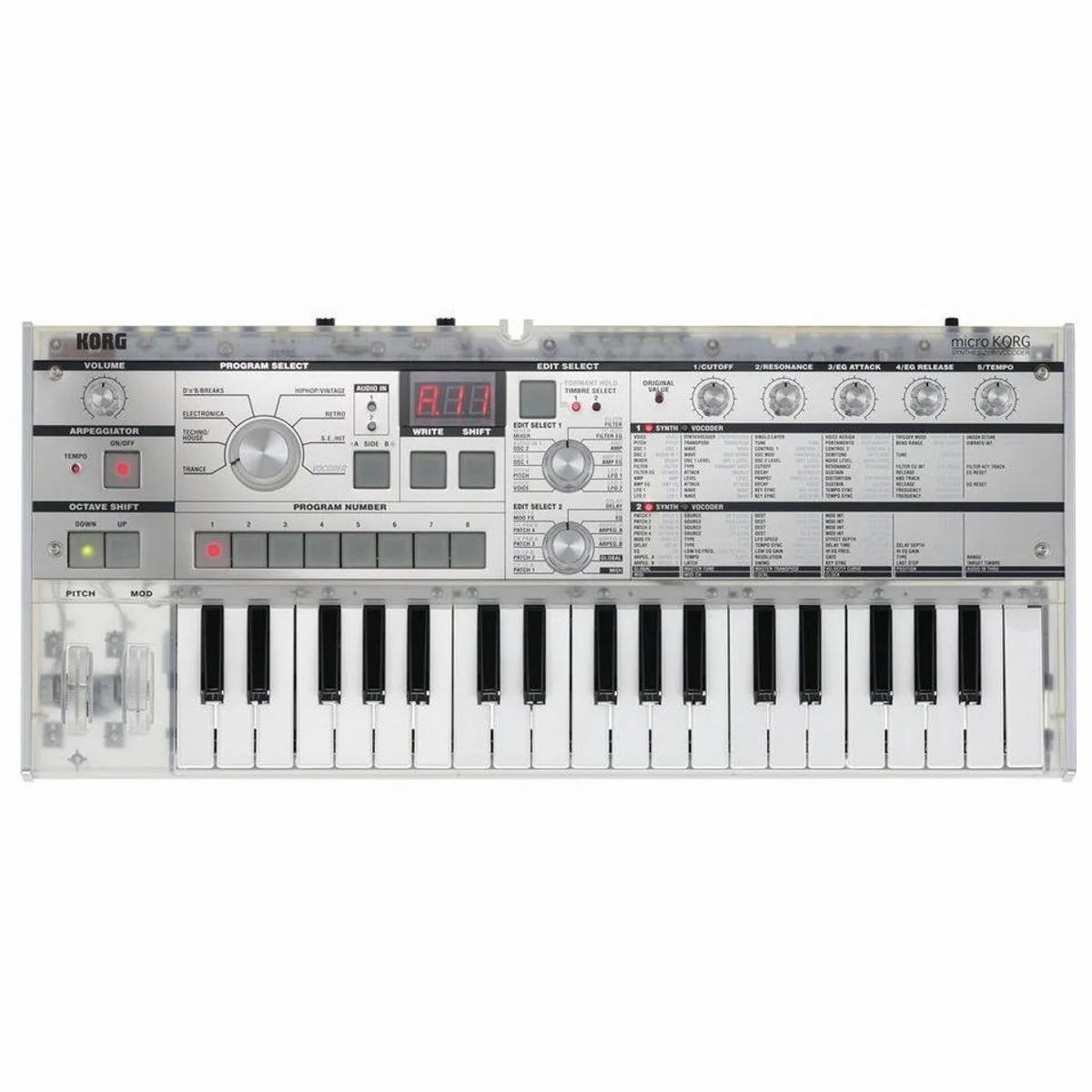 Korg microKORG Crystal, kompakter Synthesizer mit Vocoder & Multi-Mode Filter