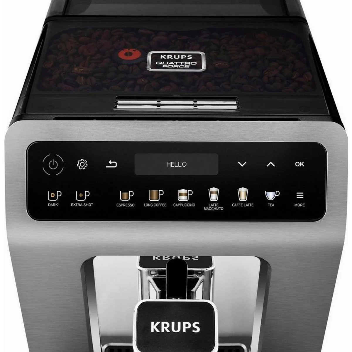 Krups EA894T Evidence Plus, One-Touch-Cappuccino, Edelstahl-Kegelmahlwerk, Brühoptimierung 3