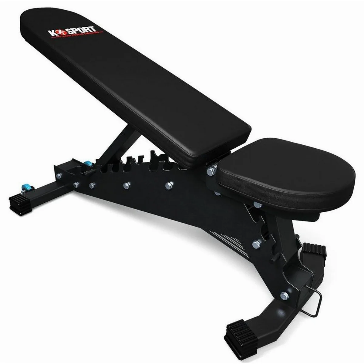 K-SPORT Hantelbank PROFI, extrem belastbar & verstellbar — für professionelles Training bis 350 kg