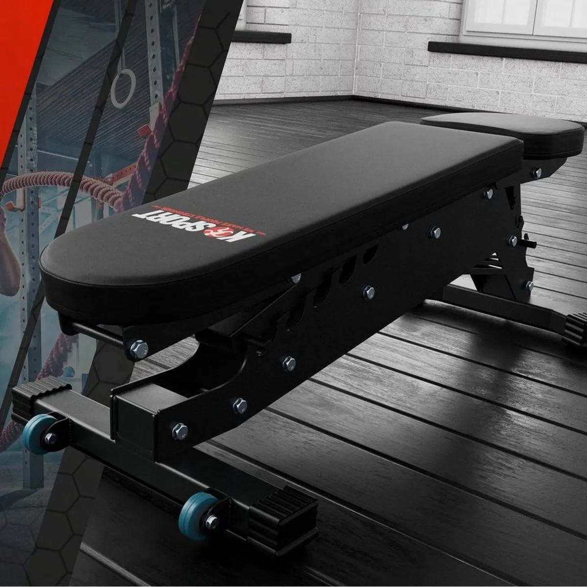 K-SPORT Hantelbank PROFI, extrem belastbar & verstellbar — für professionelles Training bis 350 kg 4