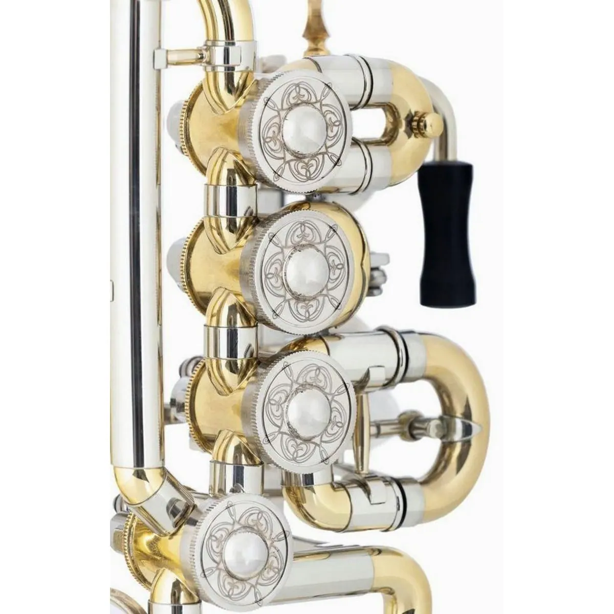Lechgold Piccolo-Trompete PT-21/4L, 4 Mundrohre, Messing, ergonomisch 4