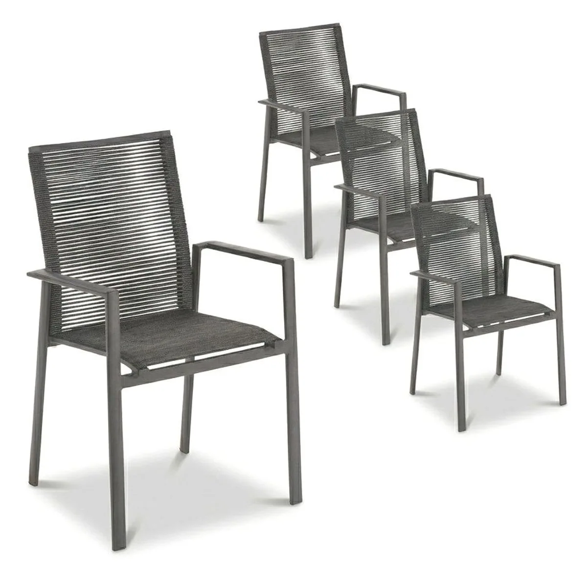 Liadomo Limbadi Gartenstuhl, stapelbar, modernes Design, pflegeleicht