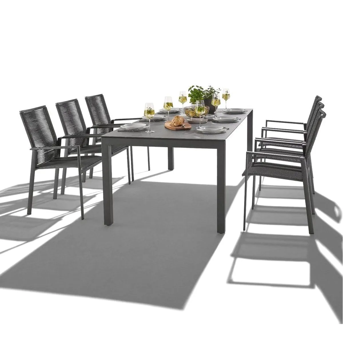 Liadomo Limbadi Gartenstuhl, stapelbar, modernes Design, pflegeleicht 4