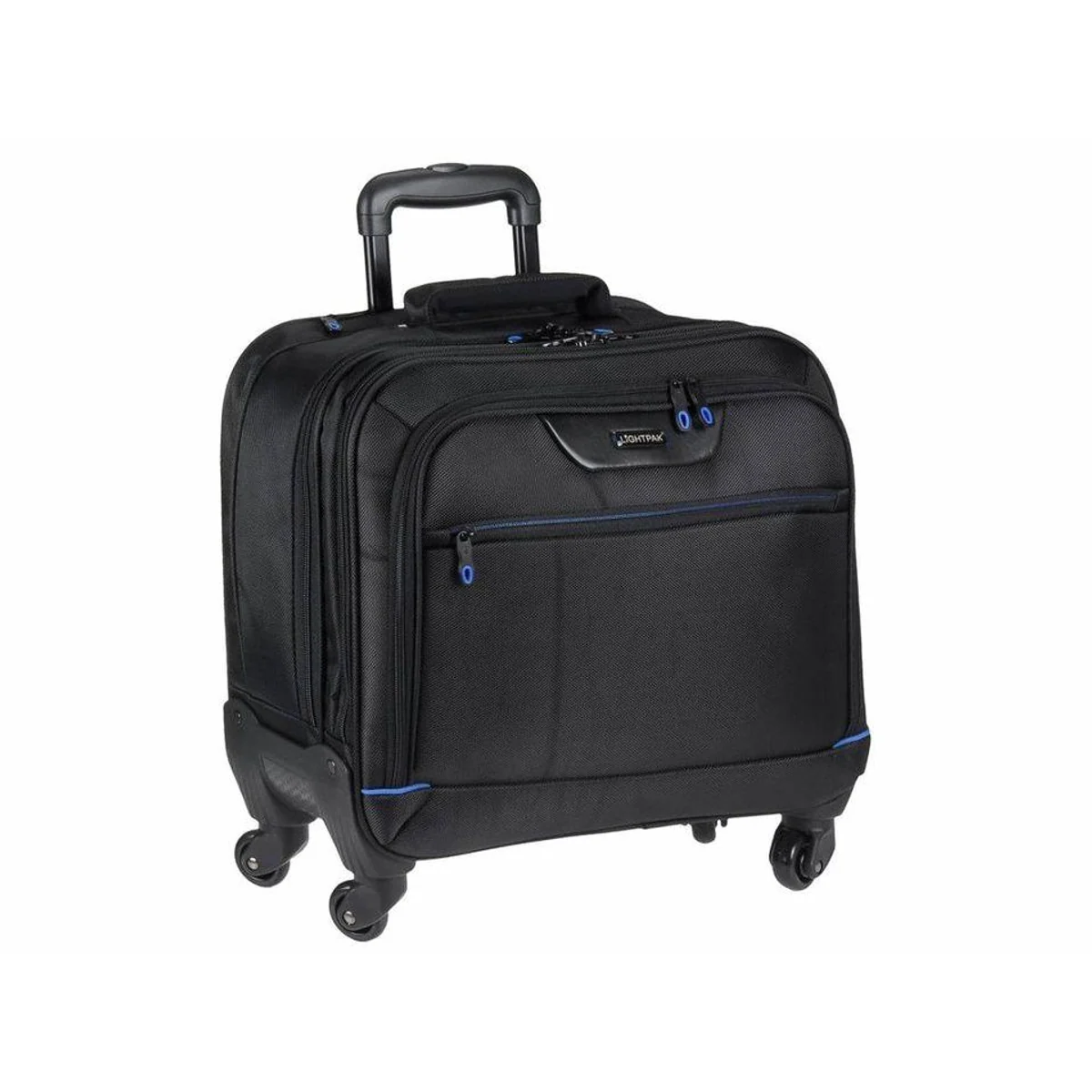 LIGHTPAK Aktenkoffer Star, 4 Rollen, Teleskoptrolley, A4-Fächer 4