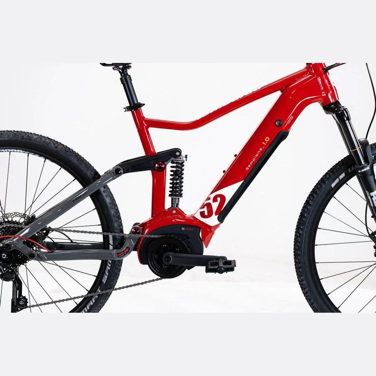 Lombardo Sempione E-Bike Mountainbike, Bosch Motor 500 Wh, 10-Gang Shimano 3