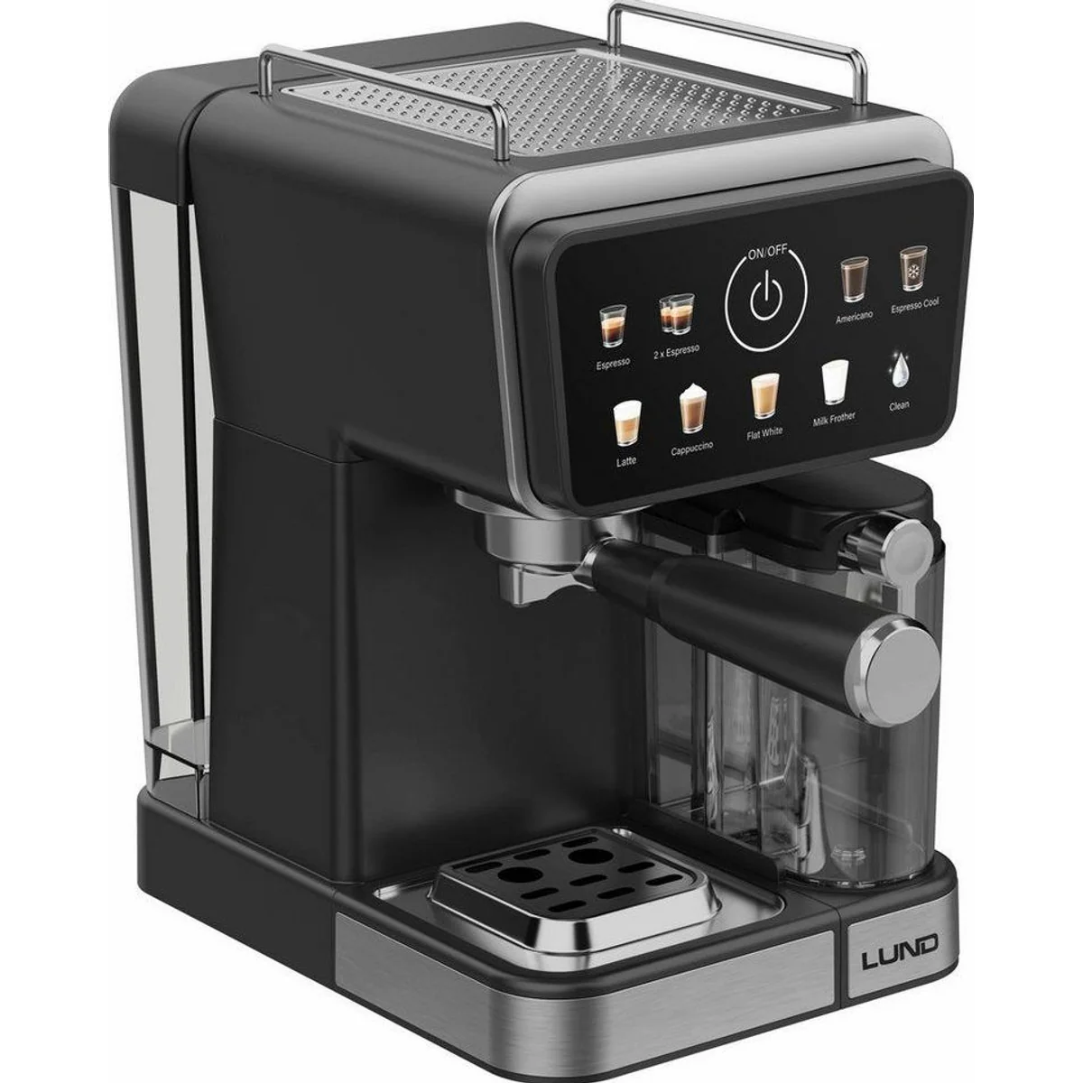 Lund 68502 Kaffeevollautomat, 9-in-1, intuitives Touch-Display, automatischer Milchaufschäumer 5