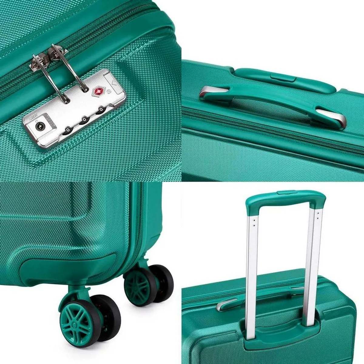 LuxusKollektion KONO Kofferset, 4-teilig, TSA Schloss, leicht & langlebig 2