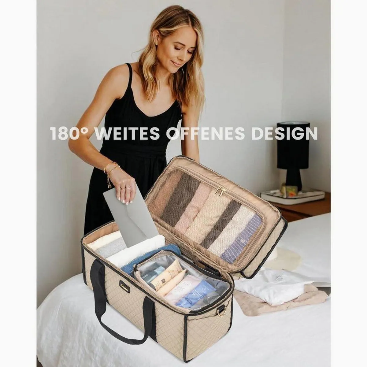 LuxusKollektion Weekender Reisetasche, leicht, wasserdicht, große Kapazität 5