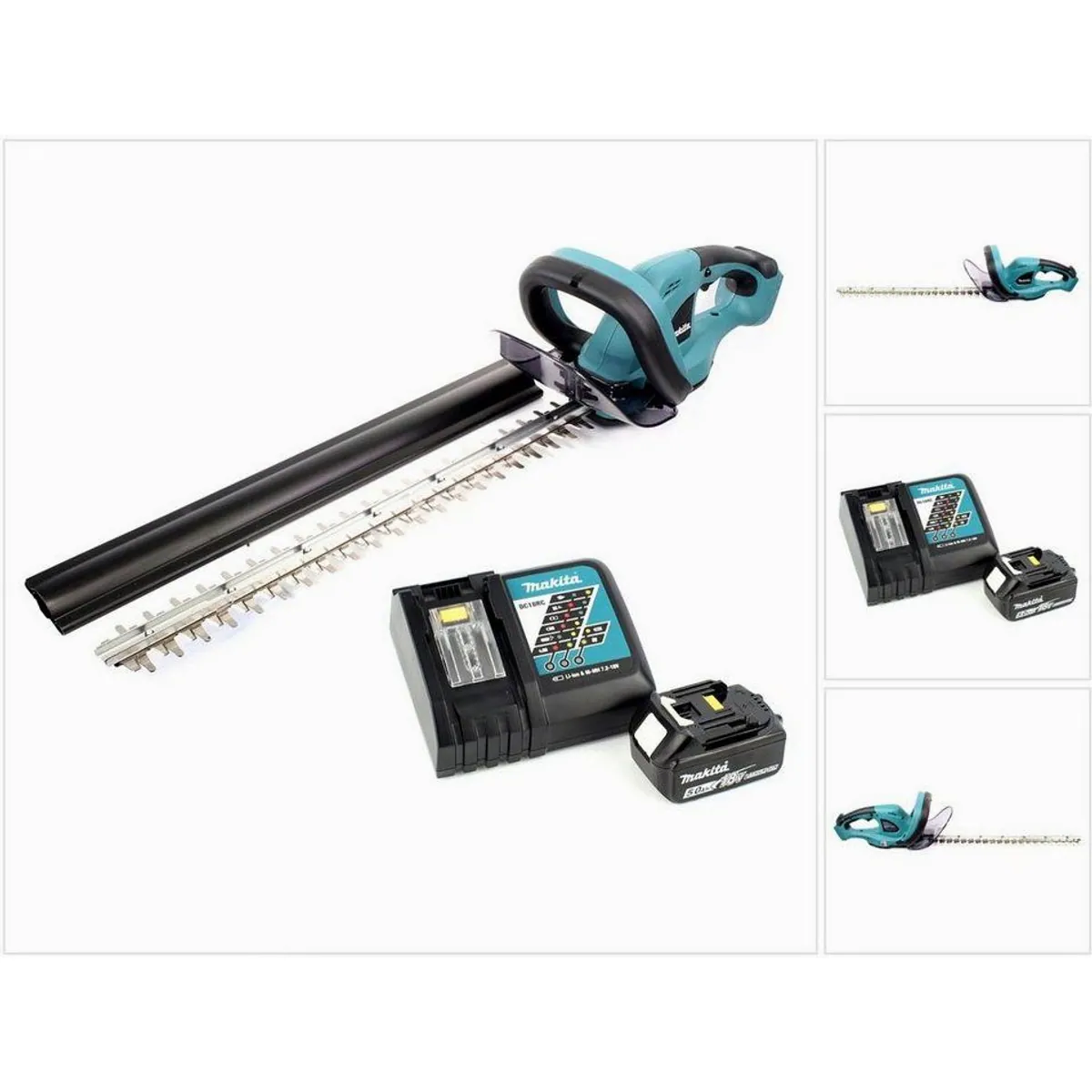 Makita DUH 523 Akku-Heckenschere, 52 cm Klinge, 18 V, inkl. Akku & Ladegerät