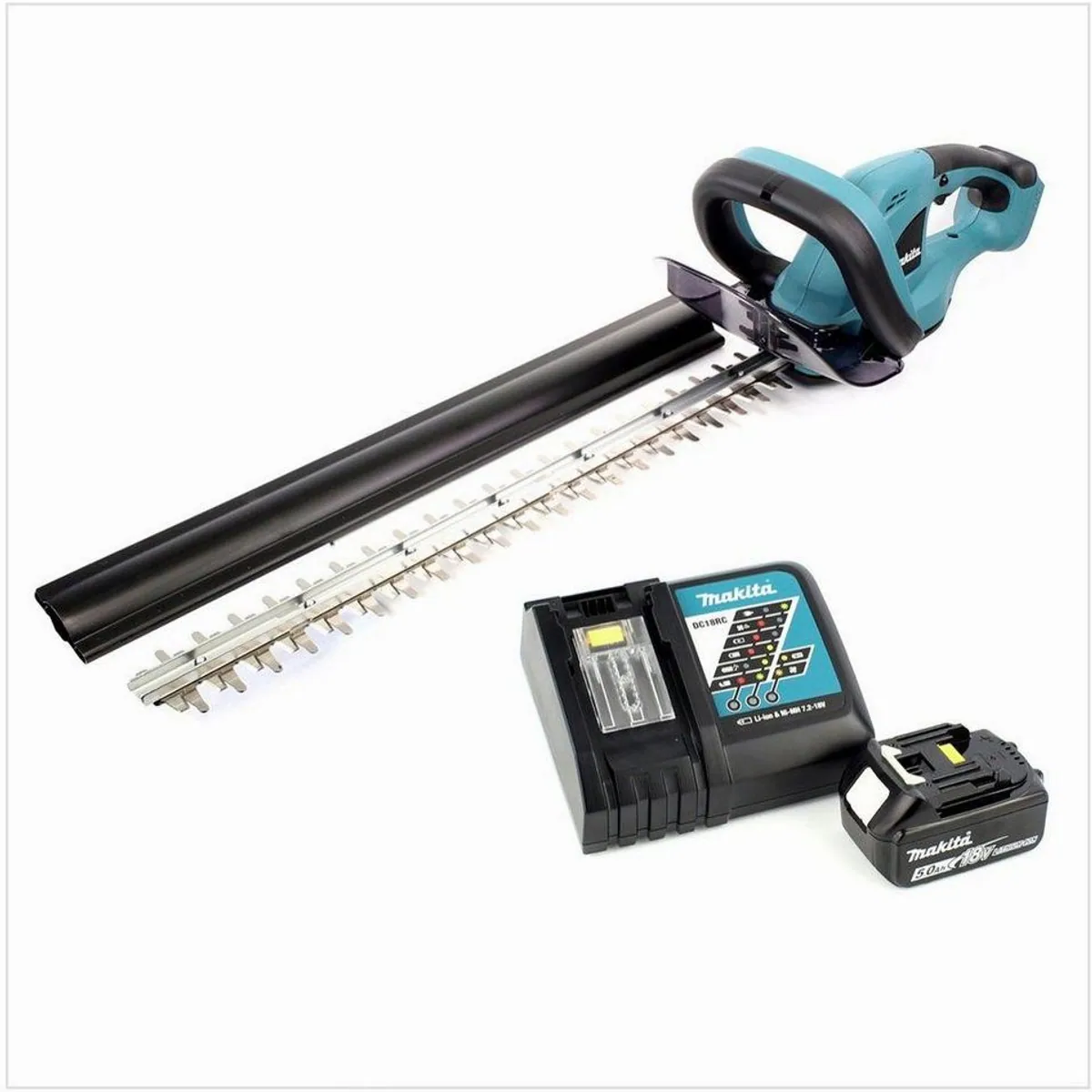 Makita DUH 523 Akku-Heckenschere, 52 cm Klinge, 18 V, inkl. Akku & Ladegerät 2