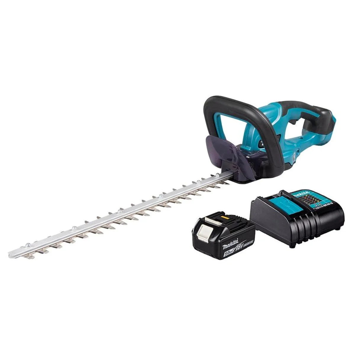 Makita DUH507 Akku-Heckenschere, 5 Ah Akku, Ladegerät DC18SD
