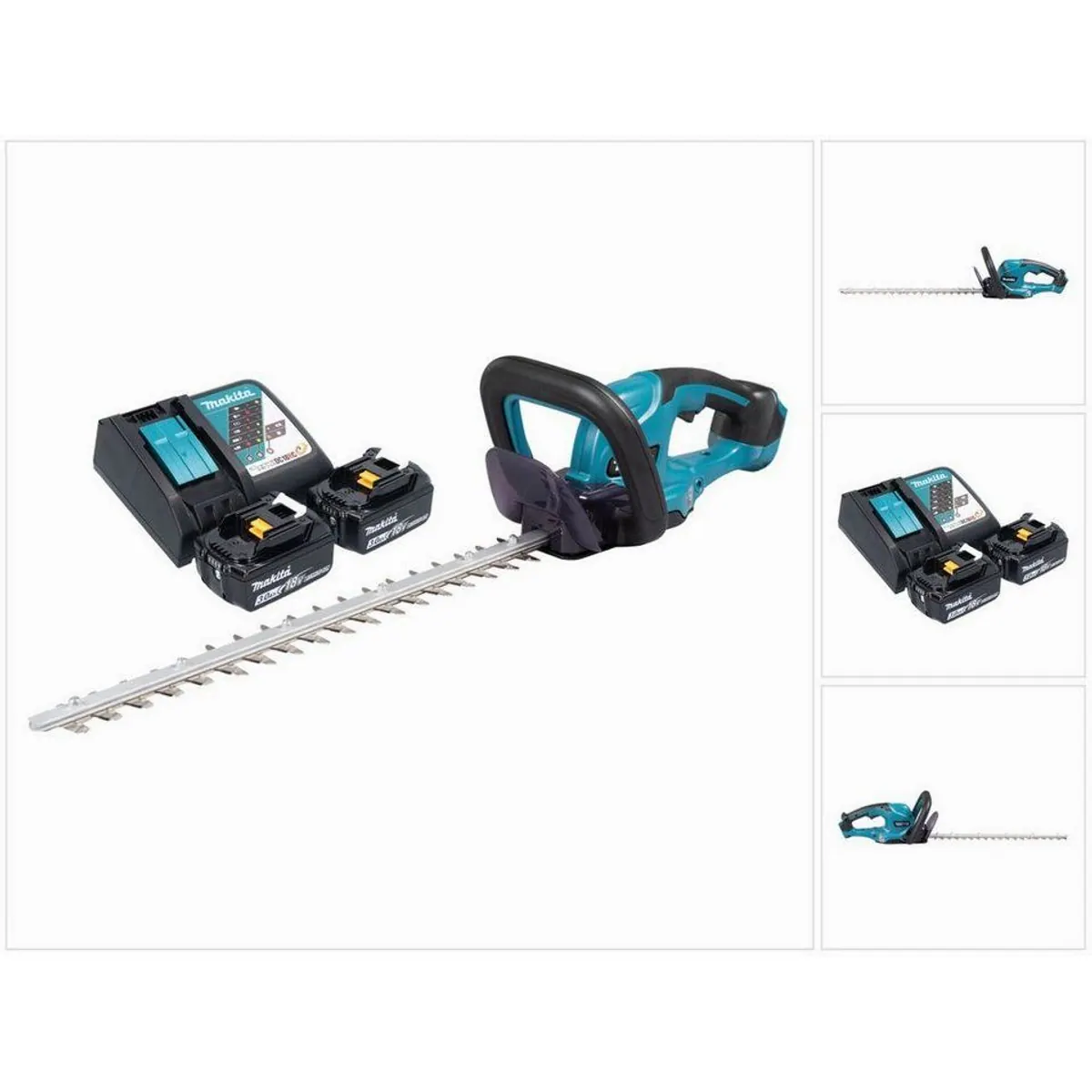 Makita DUH 507 Akku-Heckenschere, 18 V, 50 cm Schnittlänge, 2 Akkus 3,0 Ah