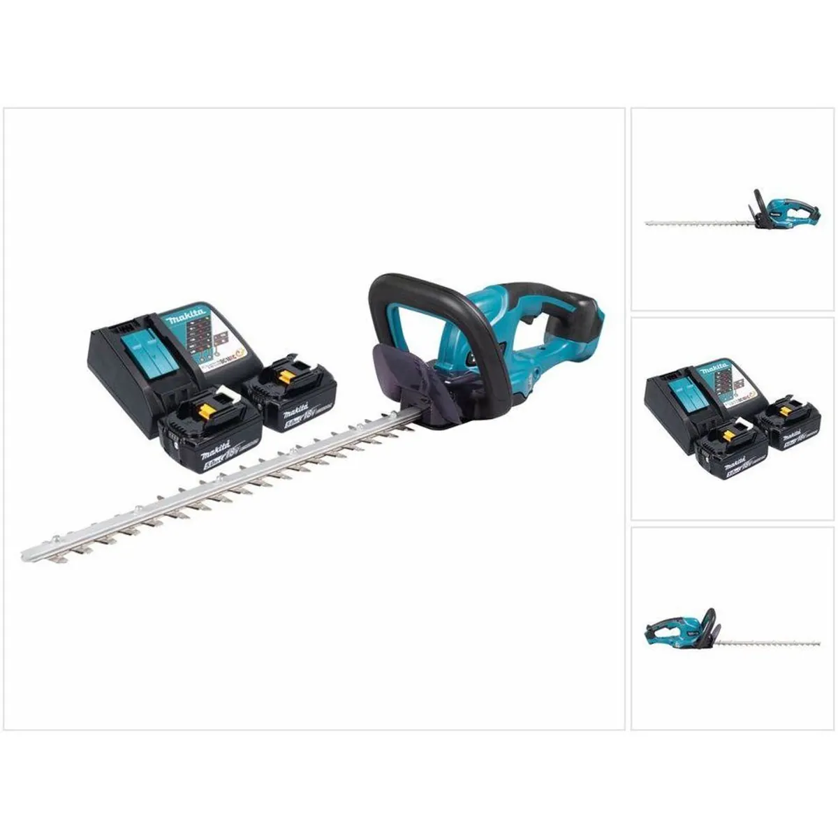 Makita DUH 507 Akku-Heckenschere, 18 V, 50 cm Schnittlänge, 2x 5,0 Ah Akku