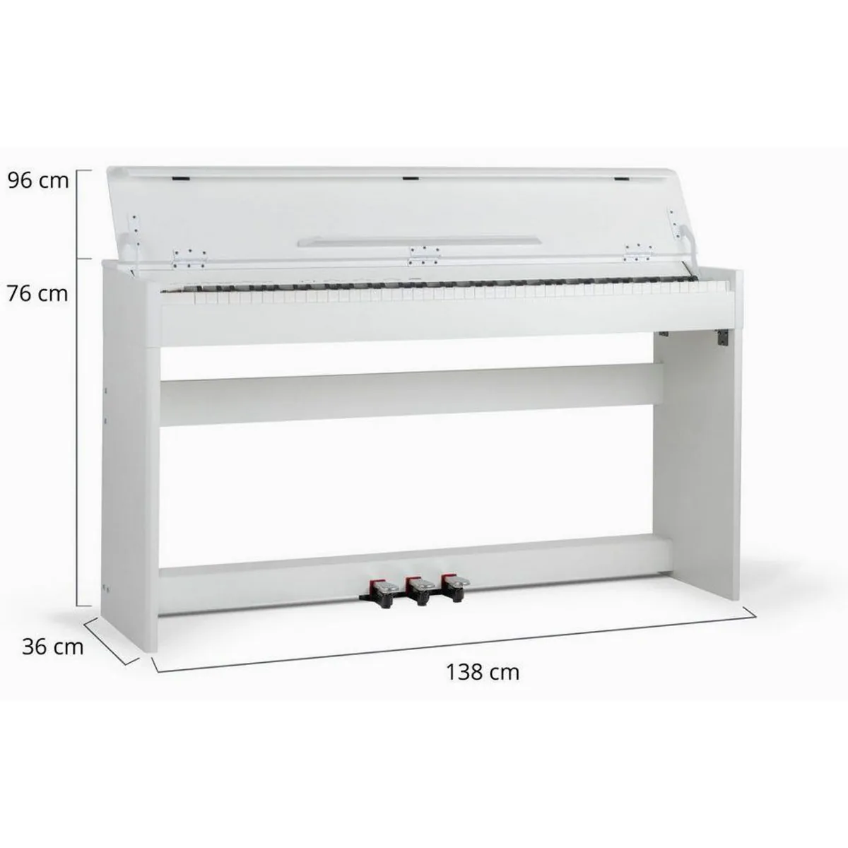 McGrey DP-18 Digitalpiano, 88 gewichtete Tasten, 128 Klänge, 600 Begleitrhythmen 4