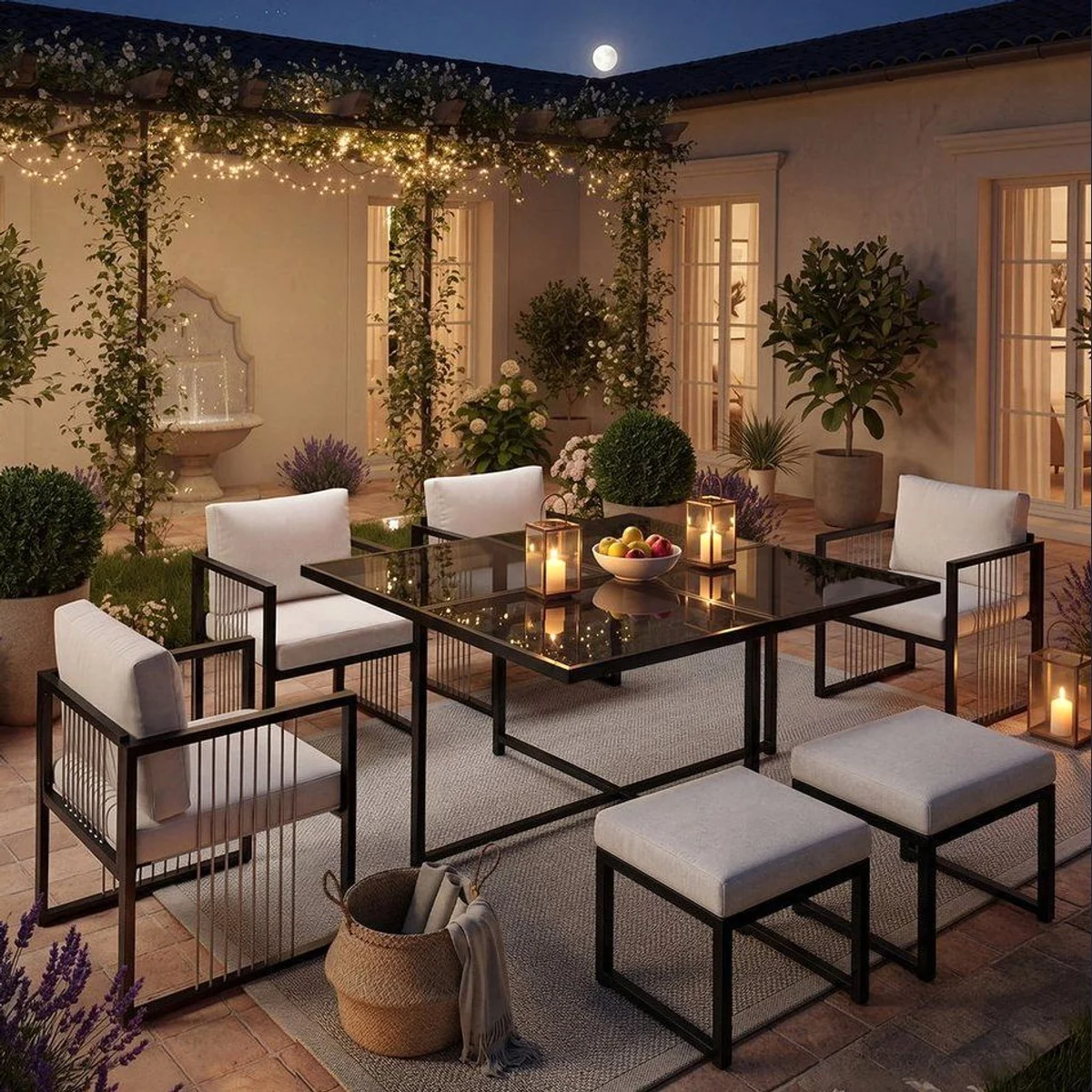 MC Star Gartenlounge-Set, 7-teilig, witterungsbeständig und komfortabel