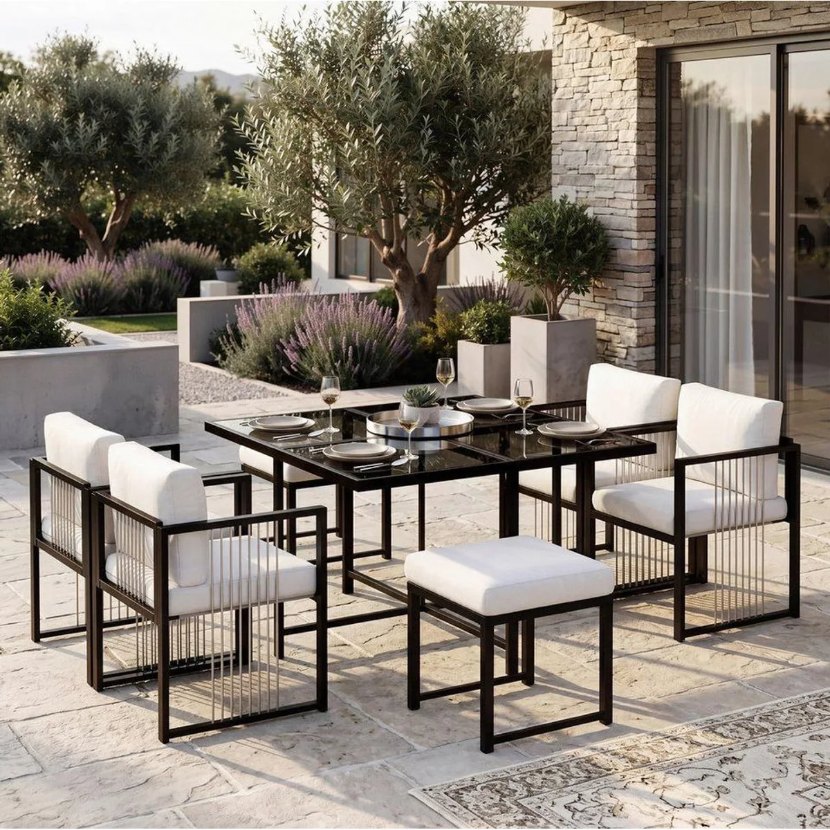 MC Star Gartenlounge-Set, 7-teilig, witterungsbeständig und komfortabel 4