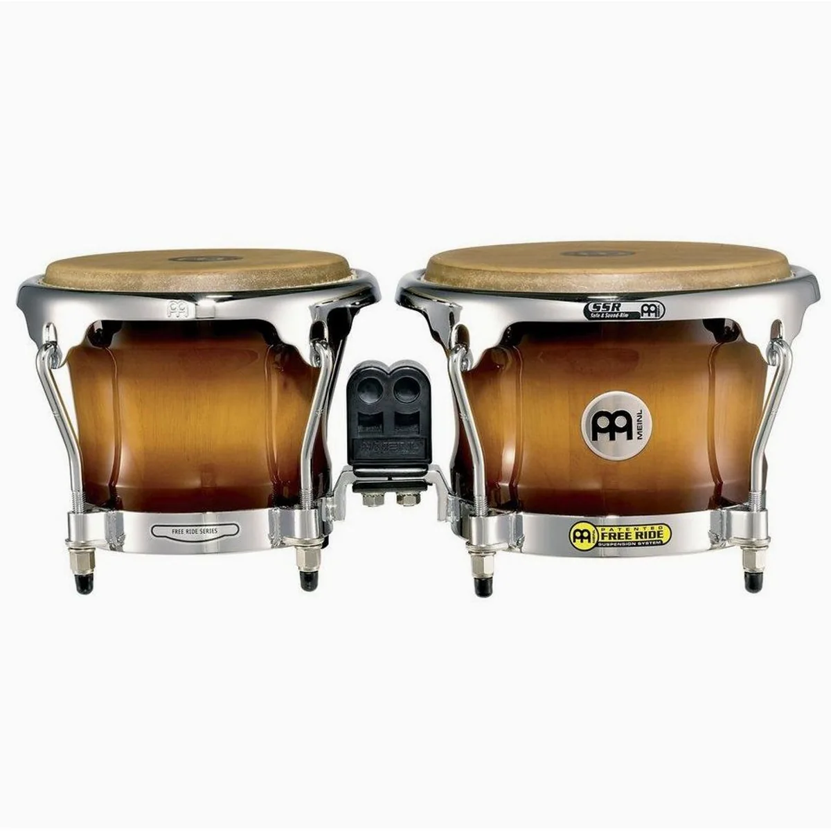 Meinl Percussion FreeRide Bongos FWB400GAB, 7" & 8 1/2", Hochglanzfinish