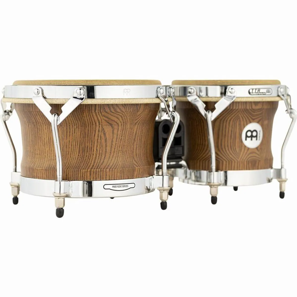 Meinl WB500ZFA-M Woodcraft Bongos, 7" + 9", amerikanische Esche, True Skin Kuhfelle 3