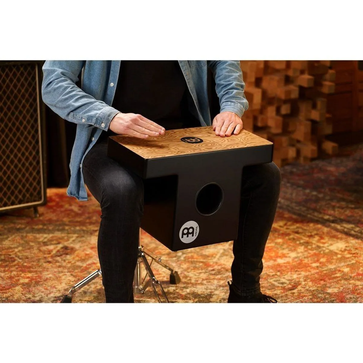Meinl Percussion Slap Top Cajon TOPCAJ1MB, Makah-Burl, modernes Design, vielseitiger Sound 4