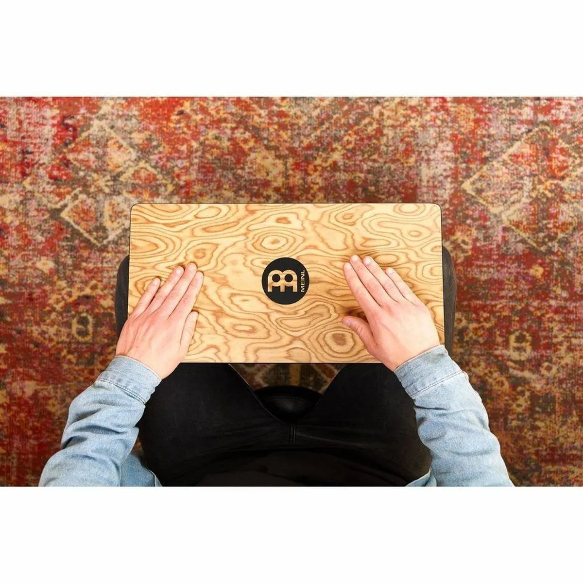 Meinl Percussion Slap Top Cajon TOPCAJ1MB, Makah-Burl, modernes Design, vielseitiger Sound 5