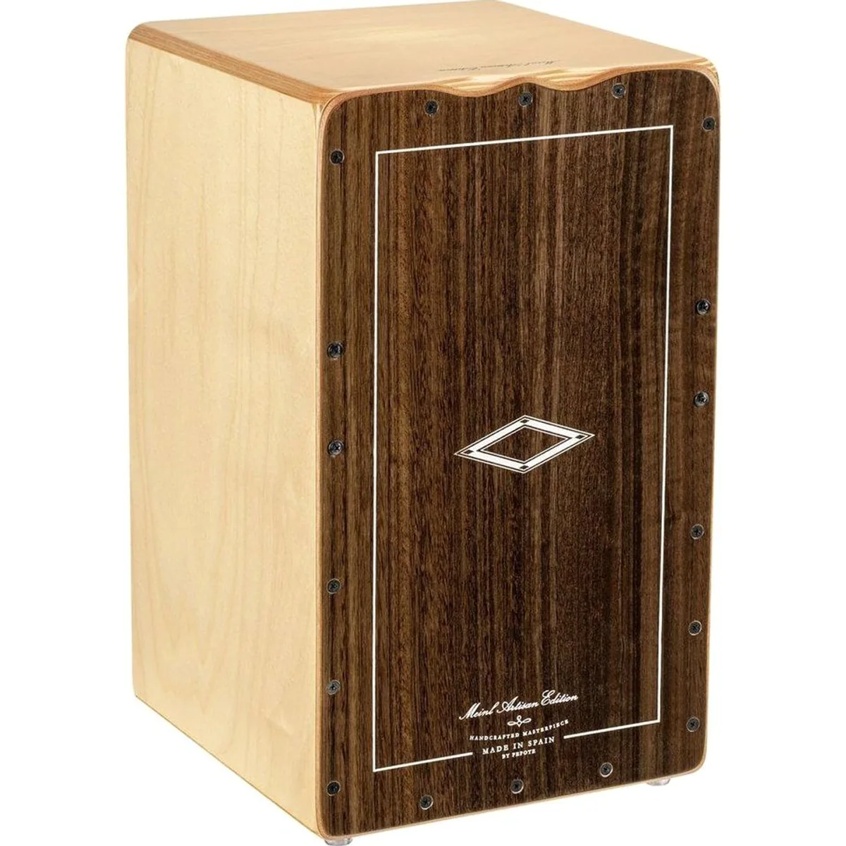 Meinl Percussion Artisan Cajon AETLBE, Eukalyptus-Spielfläche, 7-lagiger Birkenkorpus