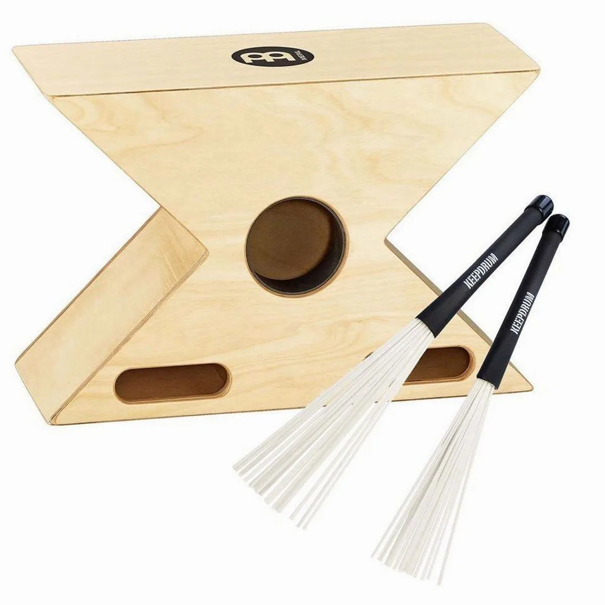 Meinl Percussion HTOPCAJ3NT Hybrid Cajon, zwei Spielflächen, komfortables X-Design