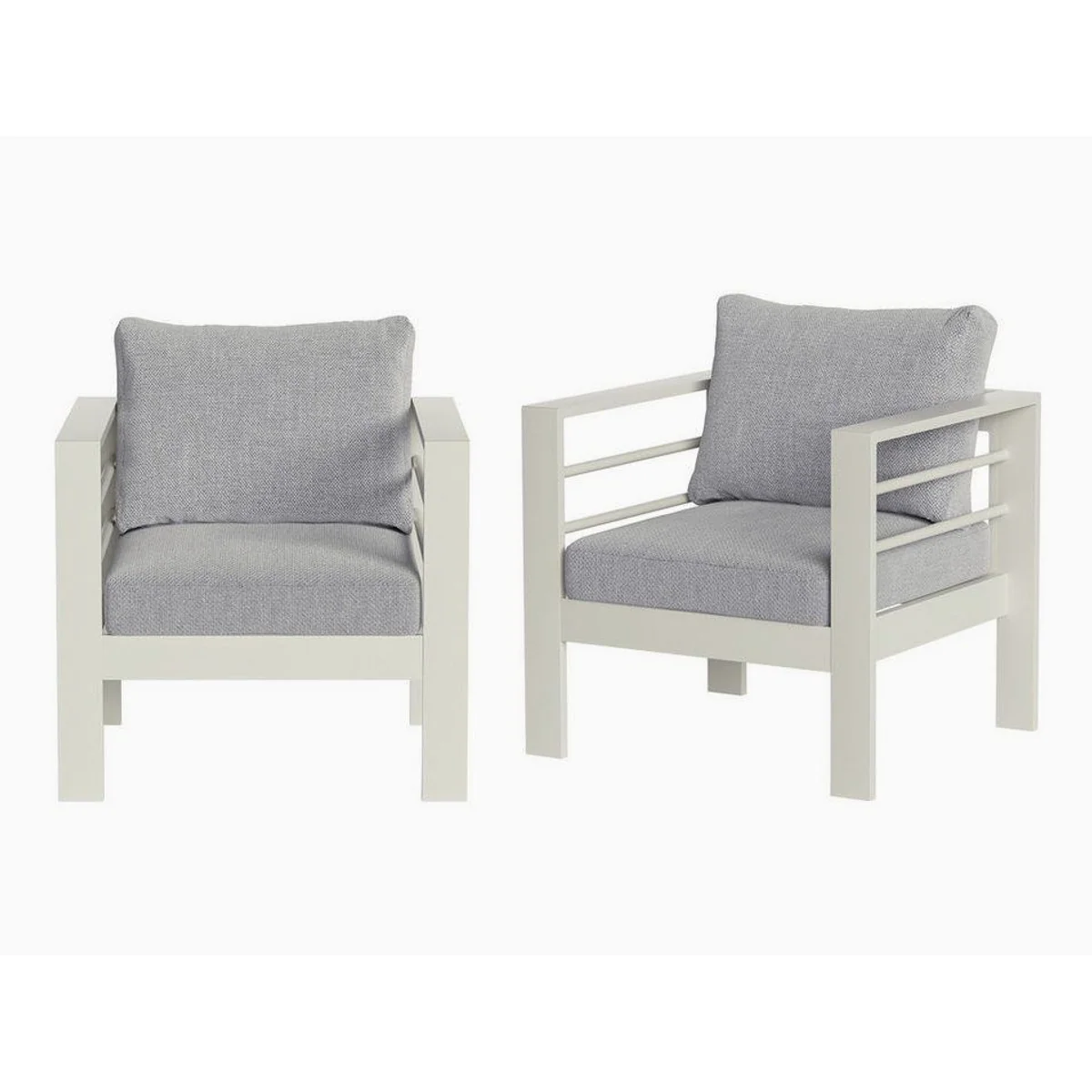 MeXo Gartenlounge-Set XXL, modernes Design, wetterfest, 2-tlg., für 1-2 Personen