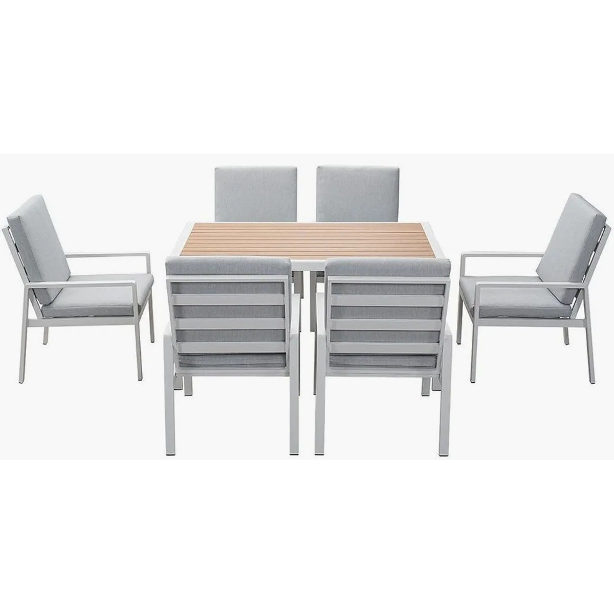 MeXo Gartenlounge-Set, Aluminium, wetterfest, hoher Sitzkomfort 2