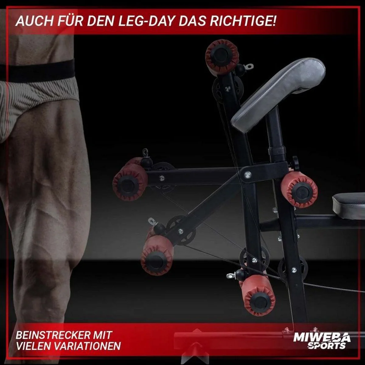 Miweba Sports MK500 Kraftstation, 60 kg Gewichtblock, vielfältige Trainingsmöglichkeiten 4