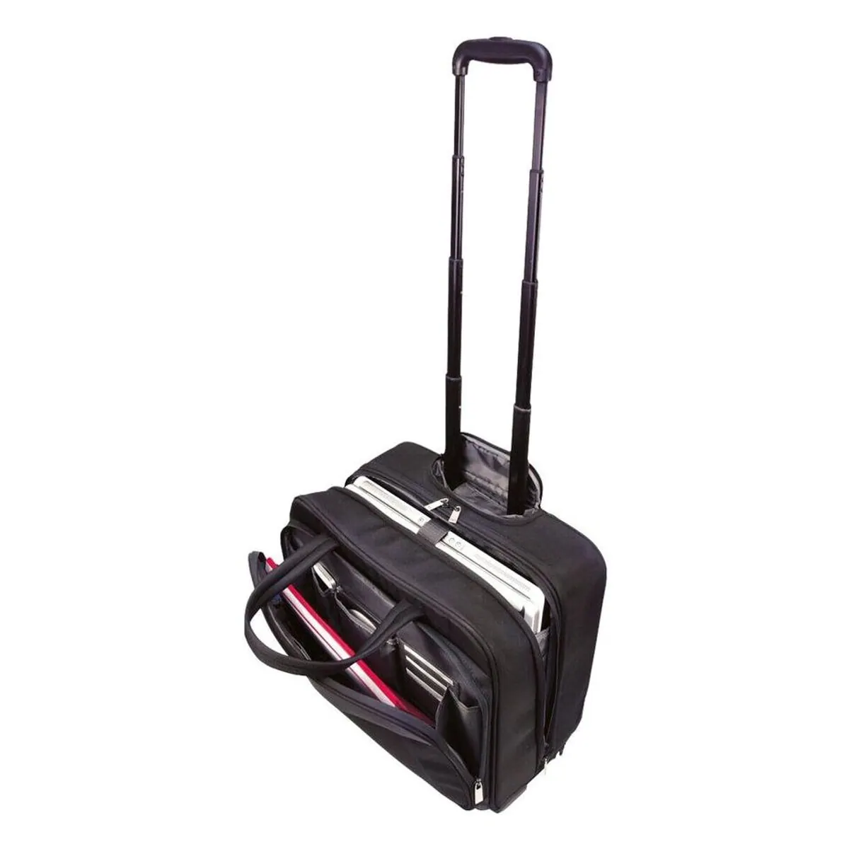 MONOLITH Business-Trolley 3208, 4 Rollen, abschließbar, 3 Hauptfächer 2
