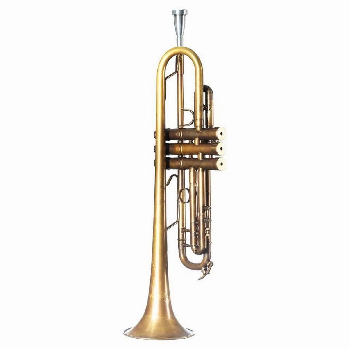 Monzani MZTR-700V Bb-Trompete, unlackiert, kerniger Klang, inkl. Koffer 2