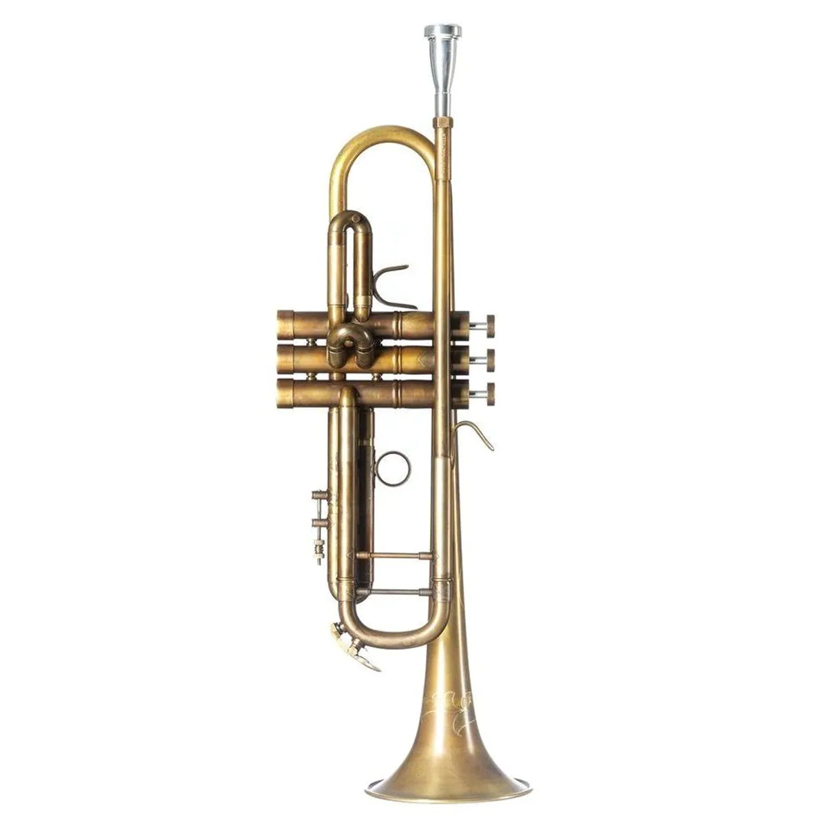 Monzani MZTR-700V Bb-Trompete, unlackiert, kerniger Klang, inkl. Koffer 3