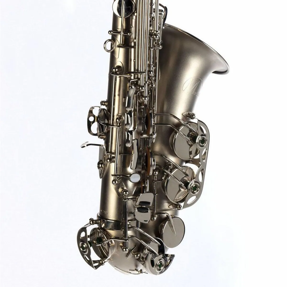 Monzani MZAS-260 Altsaxophon, warmer Klang, massiver Messingkorpus, handgraviert 3