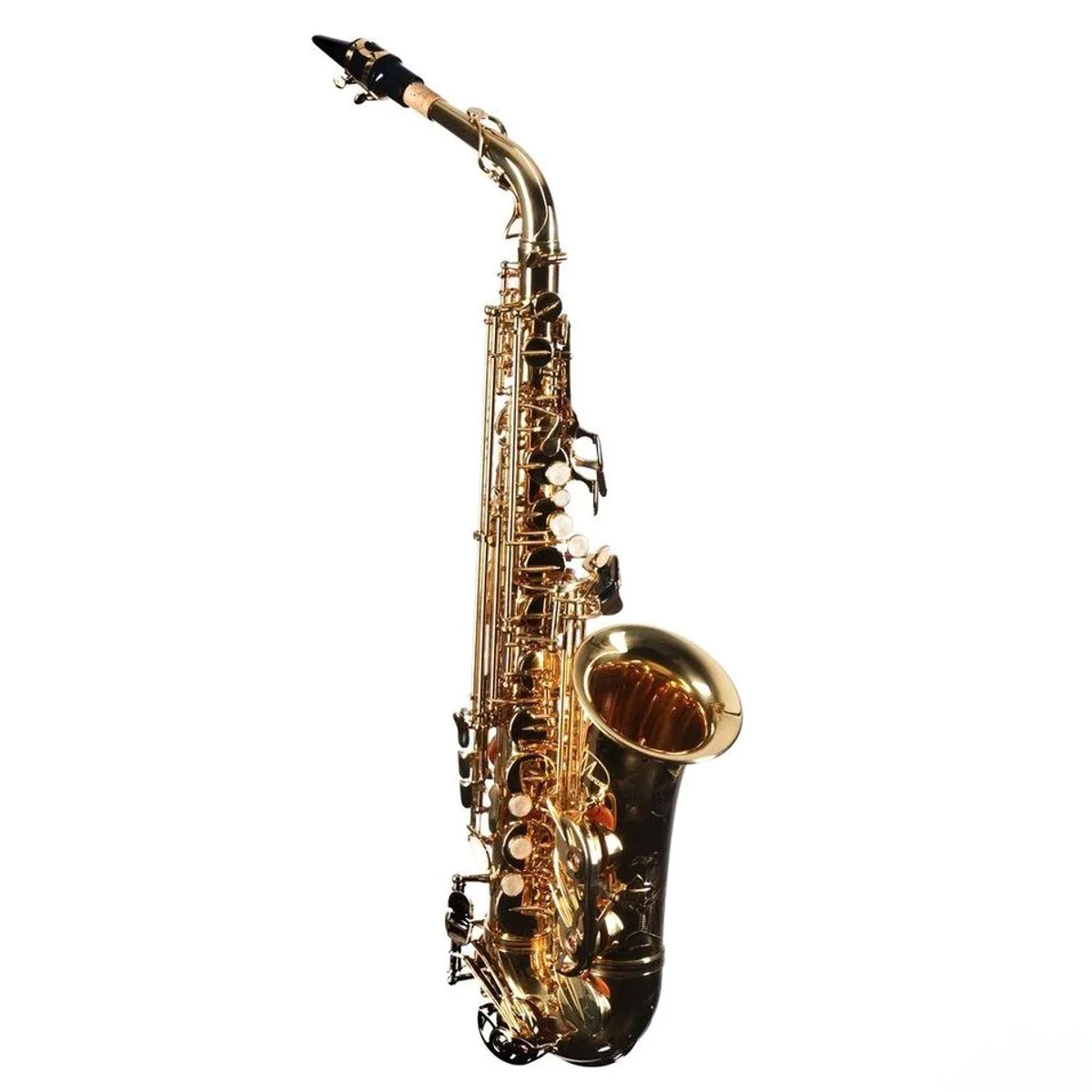Monzani MZAS-350Y Alt Saxophon, leichter Klang, präzise Mechanik, hochwertige Polster