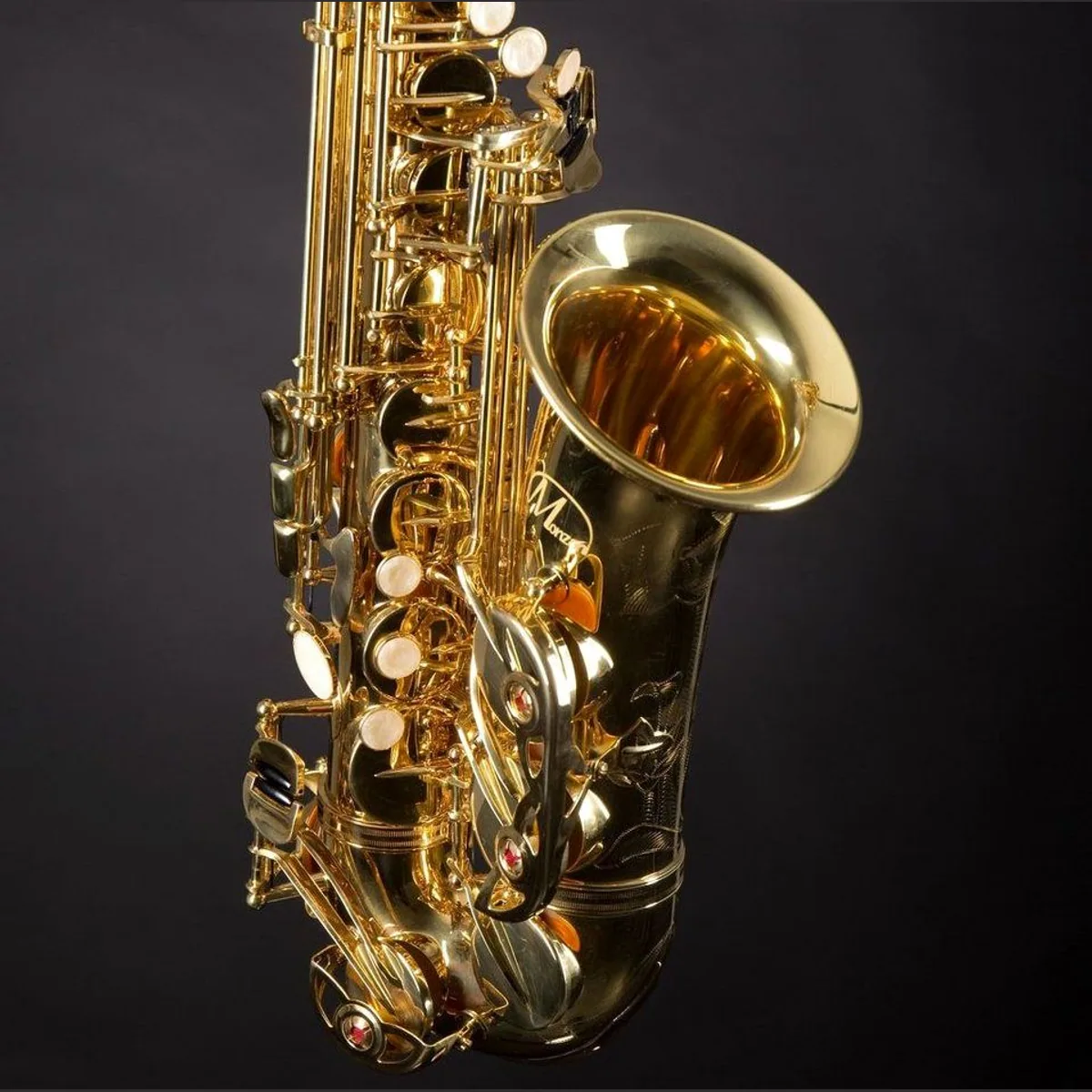 Monzani MZAS-350Y Alt Saxophon, leichter Klang, präzise Mechanik, hochwertige Polster 4