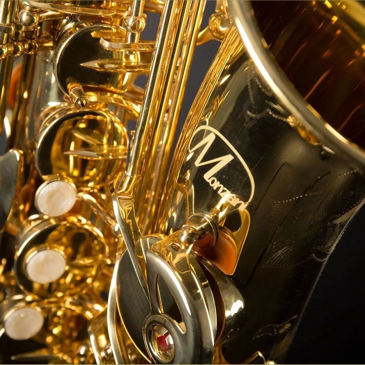 Monzani MZAS-350Y Alt Saxophon, leichter Klang, präzise Mechanik, hochwertige Polster 5