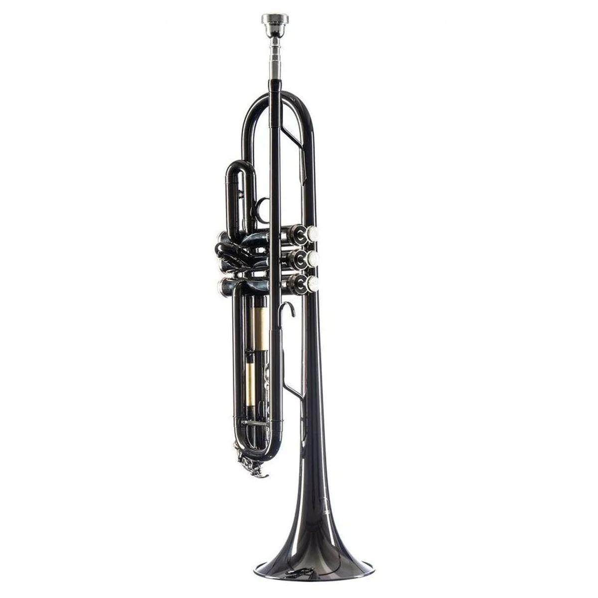Monzani MZTR-118 Bb-Trompete, heller Klang, leichtes Gewicht, stylishes Anthrazit